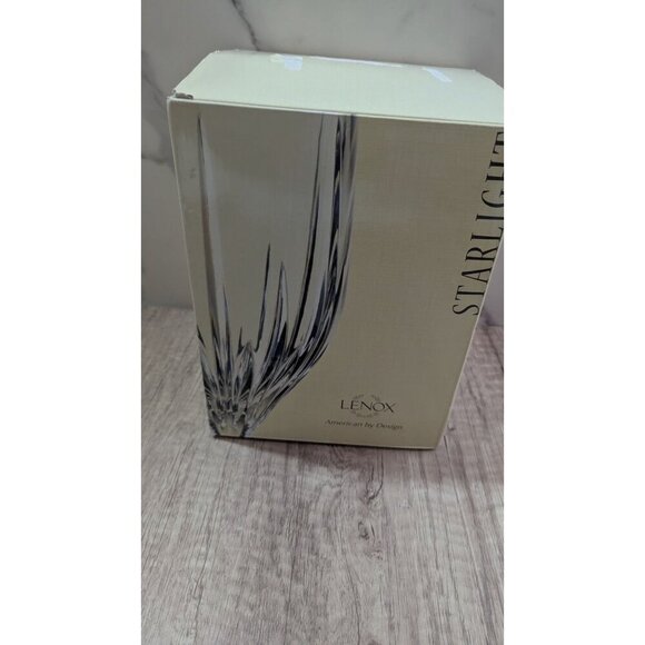 Lenox Starlight Crystal Wine water goblet Glasses Set Of 4 in box  10oz - Picture 4 of 10